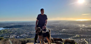 Cowles Mountain summit - San Diego Dog Hiking trails